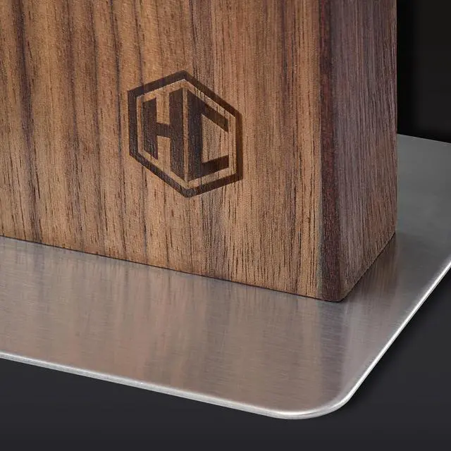 Alt view image 2 of 2 - 13 Inch Magnetic Walnut Knife Block Holder with Strong Enhanced Magnets for Multipurpose Storage in the Home and Kitchen