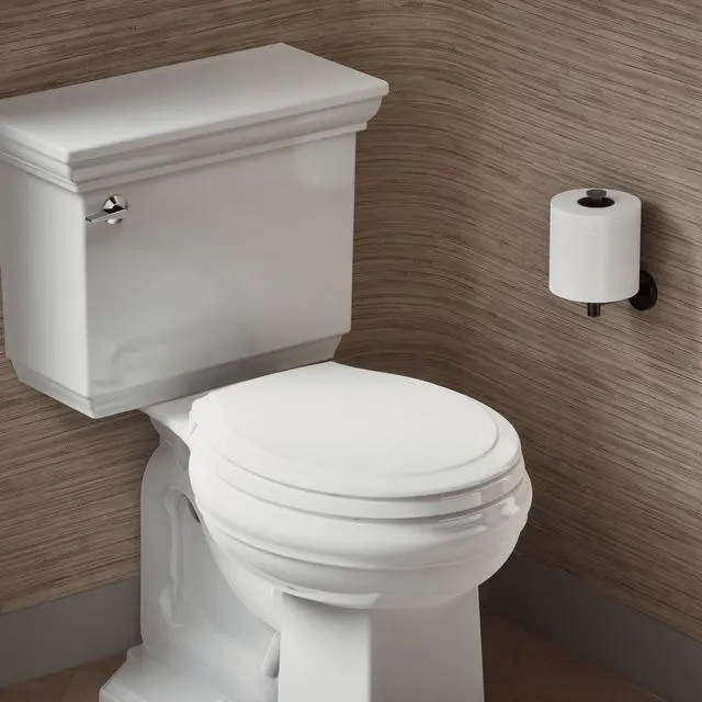 Alt view image 2 of 7 - 78052-RL-0 Rutledge ReadyLatch Quiet Close Rount Toilet Seat, Slow Close Lid and Seat, Grip-Tight Bumpers and Installation Hardware, White (Pack of 2)