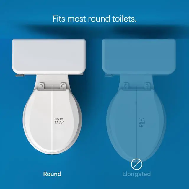 Alt view image 5 of 7 - L60-RW LumaWarm Heated Toilet Seat with Night Light, 3 Temperature Settings, Gentle Close Lid,Easy Installation,Built-In Controls,Round,White
