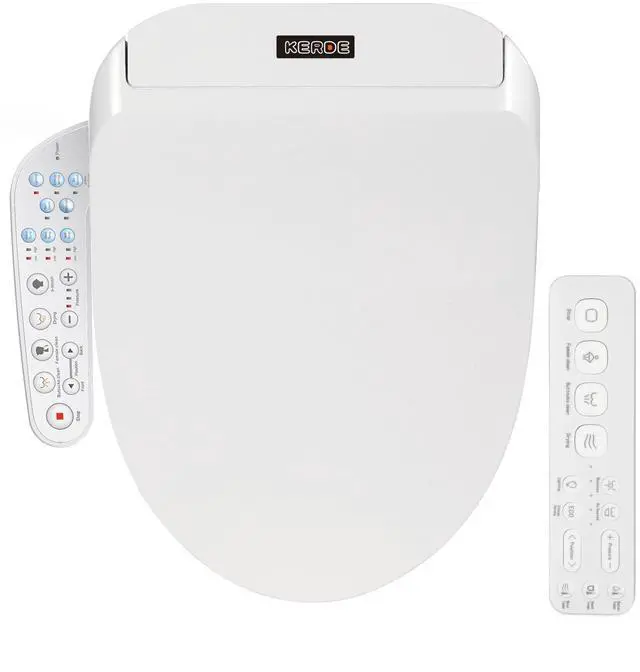 Main image of P30B Bidet Toilet Seat - Dual Control (Side Panel & Remote), Warm Water Wash, Heated Seat, Warm Air Dryer, LED Night Light,Existing Toilets Electric Bidet Elongated Electronic Heated Smart