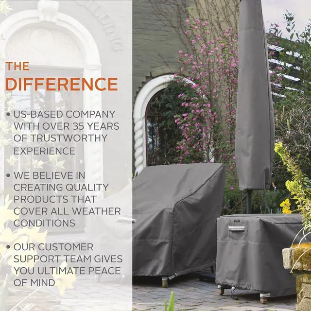 Alt view image 2 of 7 - Ravenna Water-Resistant 100 Inch Patio V-Shaped Sectional Lounge Set Cover, Patio Furniture Covers