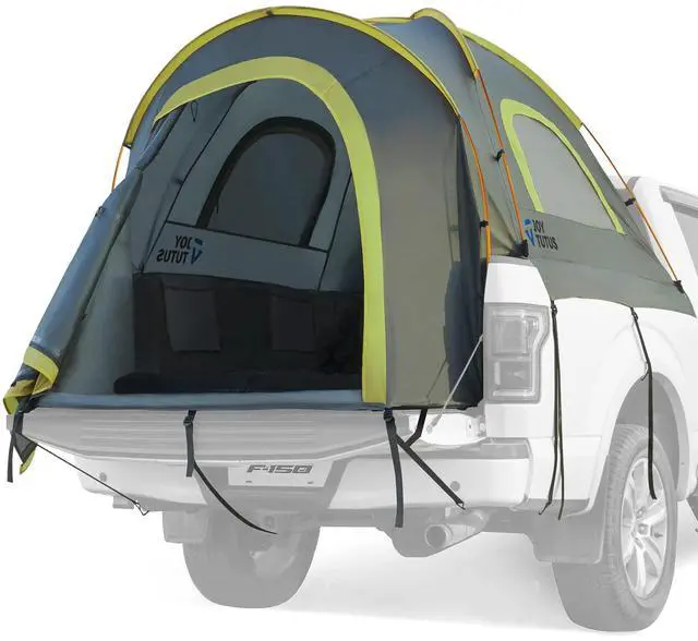Main image of Pickup Truck Tent 5ft 2.0, Waterproof PU2000mm Double Layer for 2 Person, Portable Truck Bed Tent with Rainfly, Green, Aluminum Pole