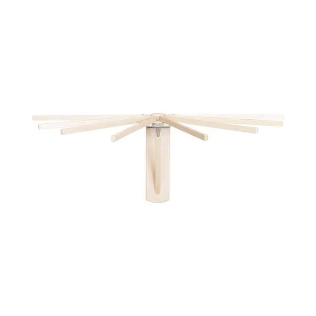 Alt view image 5 of 6 - Wall Mounted Clothes Drying Rack - Heavy Duty, Collapsible Laundry Rack for Drying Clothes - Solid Maple Hardwood Foldable Drying Rack - Made in The USA (Large)