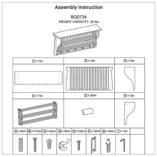 Alt view image 6 of 6 - Accordion Clothes Drying Rack, Retractable, Wall Mounted Towel Rack and Hooks for Clothes and Towels for use in Laundry Room or Garage - White