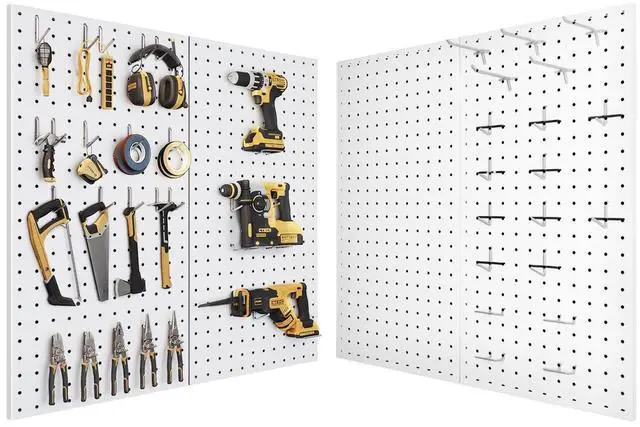Main image of Metal Pegboard Tool Organizer, 12 x 24 in, 30 lb Capacity, 4 Pack