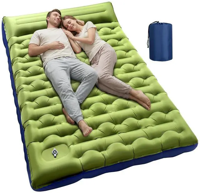 Main image of Double Inflatable Camping Sleeping Pad,Thick 6 inch 2 Person Ultralight Sleeping Mat with Built-in Foot Pump and Pillow,Camping Essentials for Hiking,Backpacking,Traveling, Tent