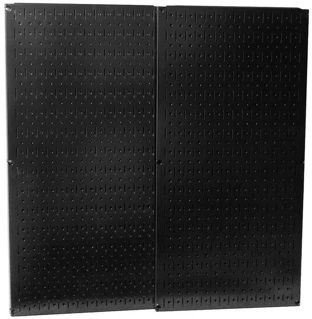 Main image of 30-P-3232B Black Metal Pegboard Pack - (2) 32" Tall x 16" Wide Black Pegboards