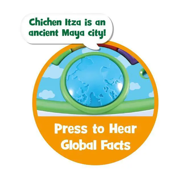 Alt view image 7 of 7 - LeapGlobe Light-Up and Touch Interactive Electronic Globe for Kids, Exploration Toy for Ages 3 and Up