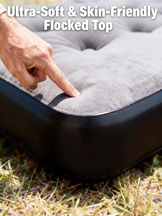 Alt view image 3 of 7 - Built-in Pump Air Mattress for 5.5-5.8ft Short Truck Bed, Inflatable Full-Size Pickup Airbed for Ford F150, Chevy Silverado, GMC Sierra, Dodge Ram, Toyota Tundra, Nissan Titan Outdoor Camping