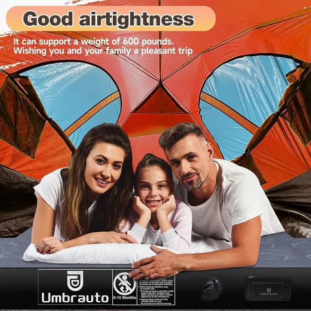 Alt view image 7 of 7 - Built-in Pump Air Mattress for 5.5-5.8ft Short Truck Bed, Inflatable Full-Size Pickup Airbed for Ford F150, Chevy Silverado, GMC Sierra, Dodge Ram, Toyota Tundra, Nissan Titan Outdoor Camping