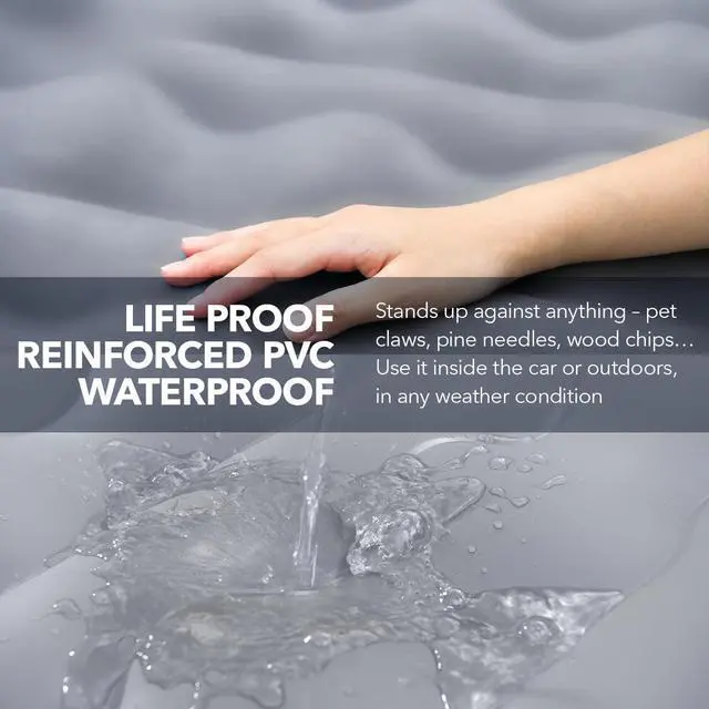Alt view image 6 of 7 - SUV Air Mattress, Ultra-Thick Material Extra-High Car Air Mattress, SUV Mattress for Toyota 4runner, Jeep Wrangler, Car Mattress Inflatable Grey