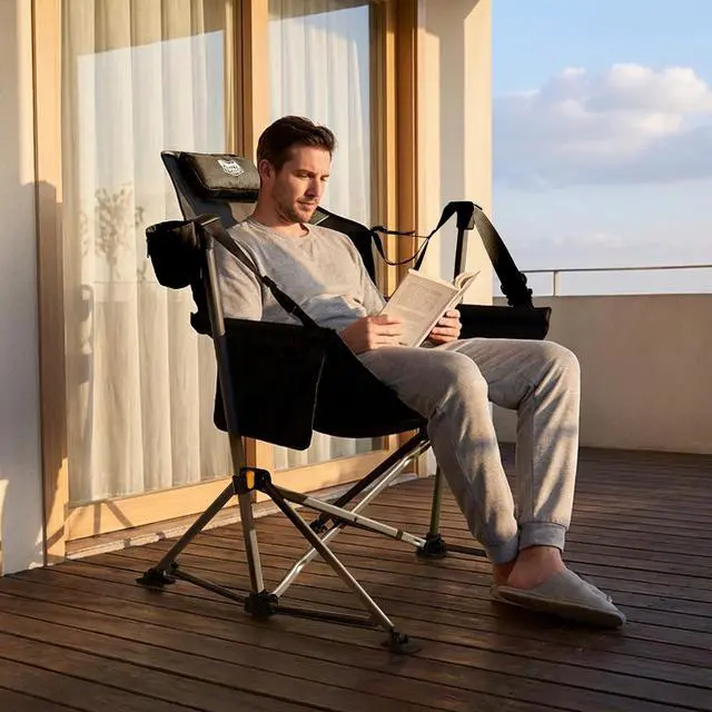 Alt view image 2 of 7 - Hammock Camping Chair, Portable Oversized Swinging Camp Chairs