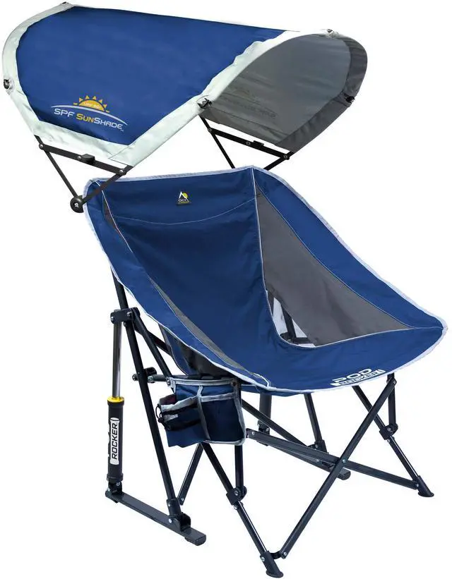 Main image of Pod Rocker Outdoor Rocking Chair with SunShade Canopy