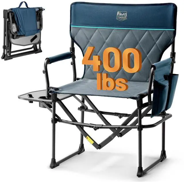 Main image of 400lbs Heavy Duty Camping Chair Portable Directors Chair