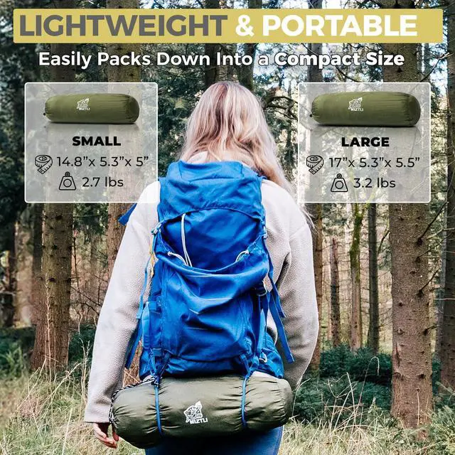 Alt view image 7 of 7 - Camping Hammock with Net & Rain Fly All-in-1 - Double & Single Portable Hammock Ripstop Nylon, Complete Kit w/Adjustable Tree Straps for Backpacking, Outdoor, Travel