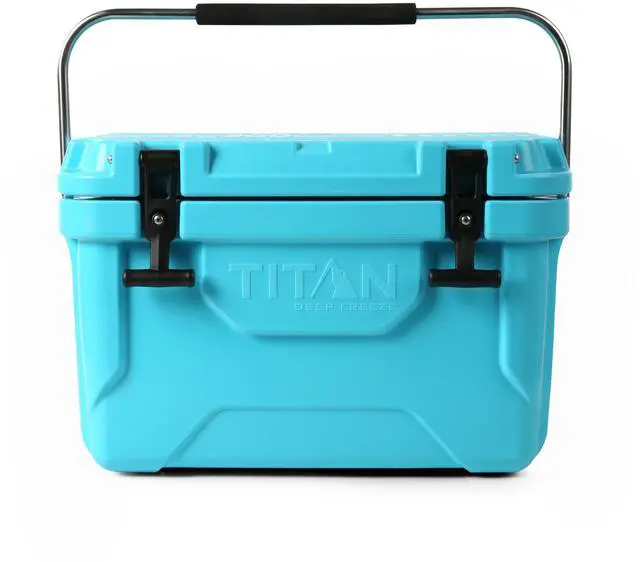 Main image of Titan Hard Ice Chest Cooler with Microban Protection - 20 Quarts (30 Can) Arctic Zone Cooler with Deep Freeze Insulation - Blue