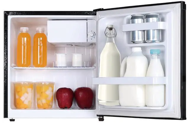 Alt view image 4 of 5 - 1.6 Cubic Foot Fridge, Black