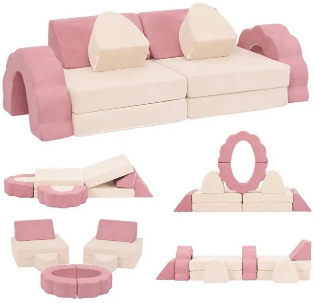 Main image of Kids Couch 10PCS, Modular Kids Play Couch (Medium Size)