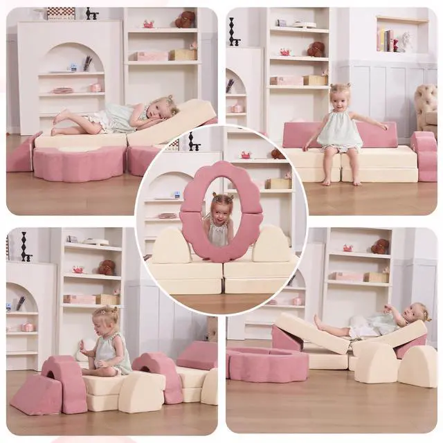 Alt view image 5 of 7 - Kids Couch 10PCS, Modular Kids Play Couch (Medium Size)