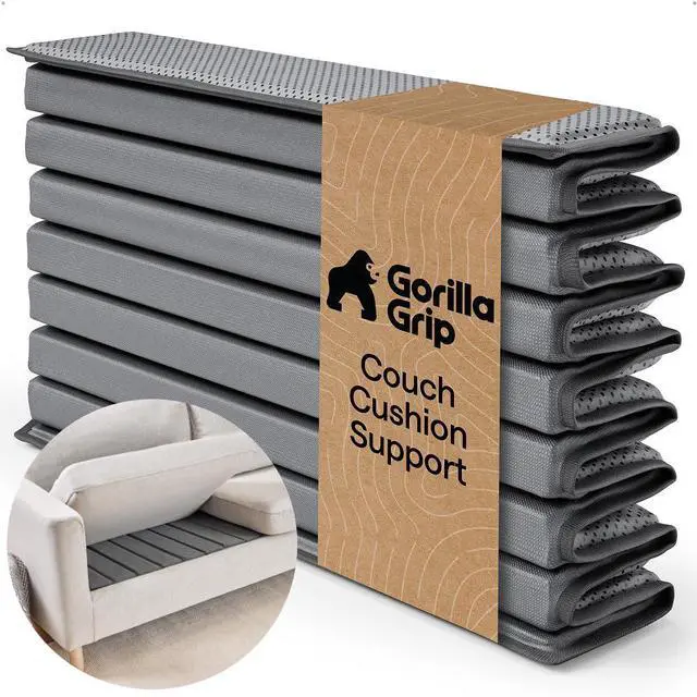 Main image of Heavy Duty Couch Cushion Support Board to Fix Sagging Sofas, 24 x 96 Wide Oversized Sofa, Slip Resistant Thick Boards Add Strong Seat Supports, Replacement Stuffing Firmer Couches, Grey