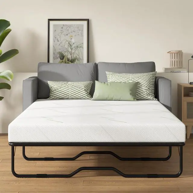Main image of 4 Inch Sofa Mattress Full Size, Gel Memory Foam Infused, with Removable Washable Cover, for Sleeper Sofas, Pull Out Bed, Guest Room, RVs, Boats
