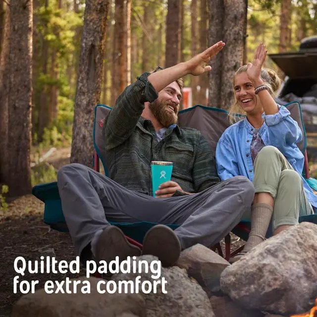 Alt view image 7 of 7 - Low Loveseat 2 Person Folding Camping Chair (Low Height/Deep Lake)