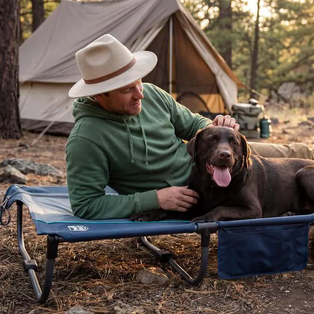 Alt view image 6 of 7 - 20-Second Quick Set-Up Camping Cot, Aluminum Folding Cot