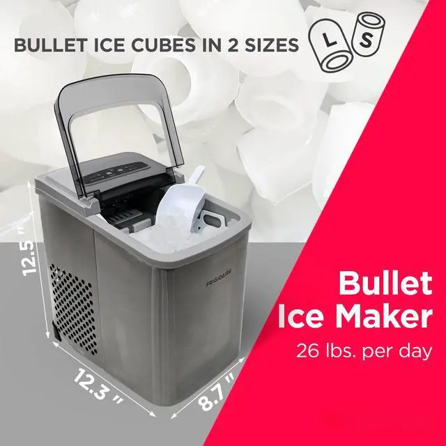 Alt view image 2 of 4 - 26 Lbs per Day Portable Compact Maker, Ice Making Machine, Stainless, Medium