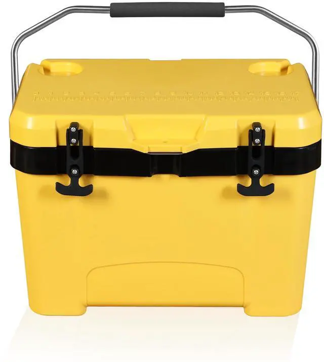 Main image of 27 Quart Hard Cooler for Camping, Beach & Fishing Yellow