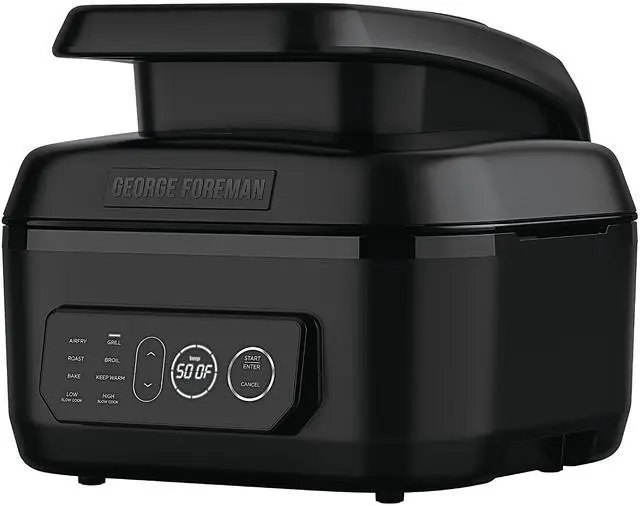 Main image of Beyond Grill 7-in-1 Electric Indoor Grill with Air Fry Technology, MCAFD800D, Black, Large