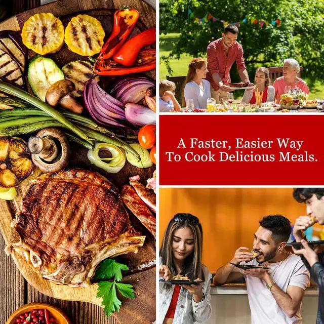 Alt view image 2 of 7 - Indoor Grill, 1500W Smokeless Electric Grill with 2 in1 Nonstick Grill/Griddle Plates, Portable Korean BBQ Grill with 6-Level Control, Glass Lid, Dishwasher Safe, Double Plates, Gray
