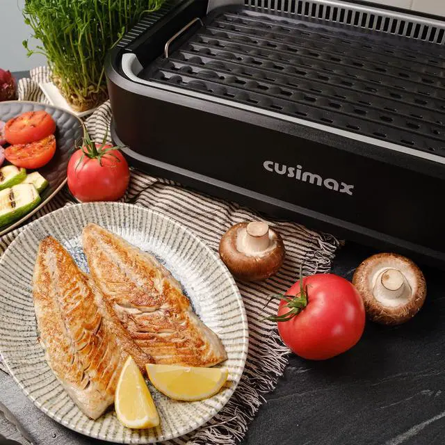 Alt view image 6 of 7 - Indoor Grill, Smokeless Grill Indoor, 1500W Electric Grill Griddle
