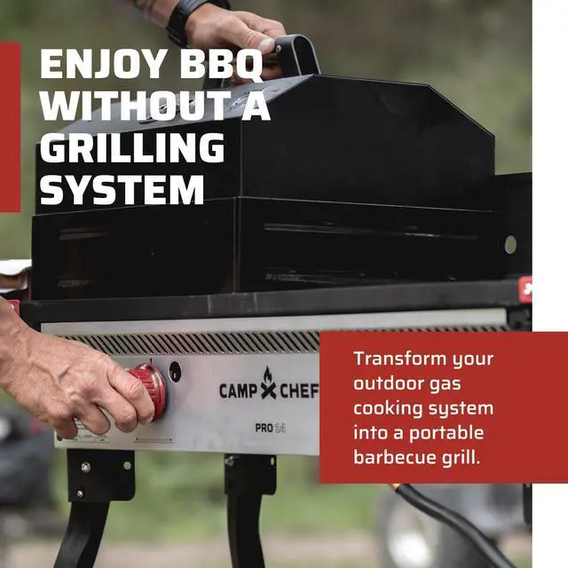 Alt view image 2 of 7 - BB100L Barbecue Box with Lid Fits 14" Blue Flame Cooking Systems