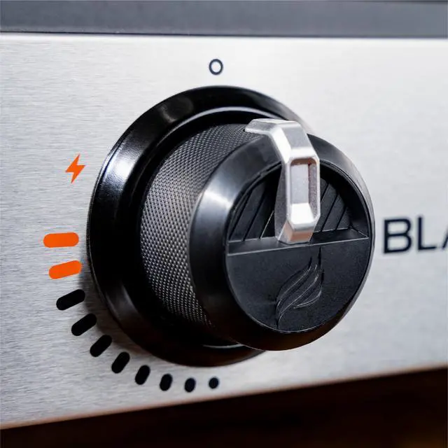 Alt view image 4 of 7 - 1666 22 Tabletop Griddle with Stainless Steel Faceplate, Powder Coated Steel, Black
