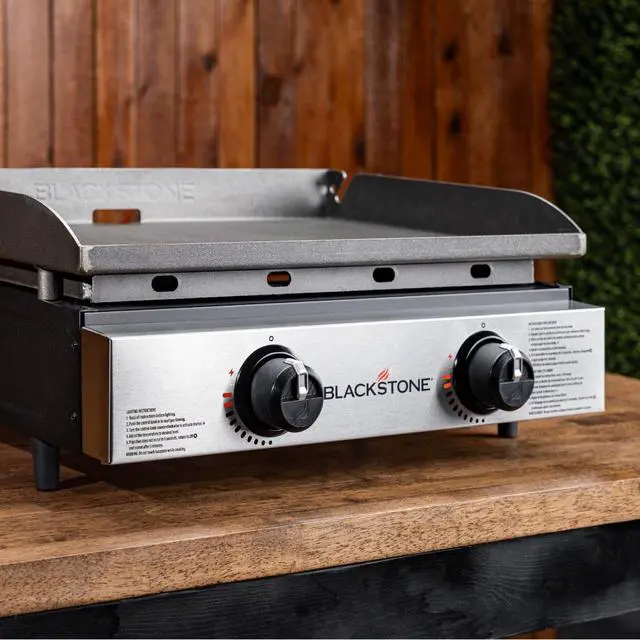 Alt view image 6 of 7 - 1666 22 Tabletop Griddle with Stainless Steel Faceplate, Powder Coated Steel, Black