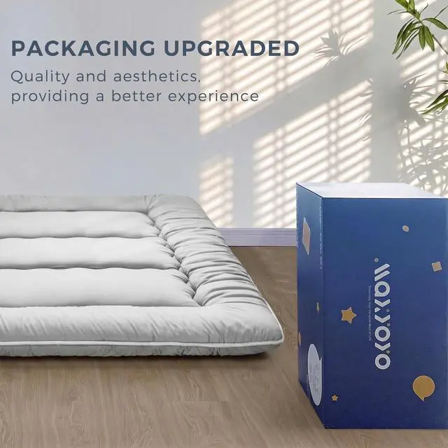 Alt view image 2 of 7 - Floor Mattress 4" Thick Full Size Foldable Futon Mattress