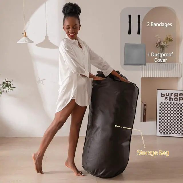 Alt view image 5 of 7 - Floor Mattress 4" Thick Full Size Foldable Futon Mattress