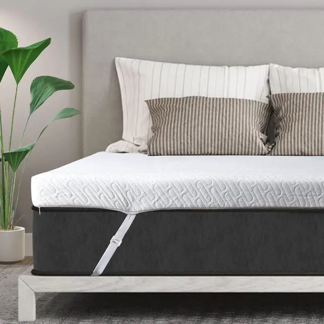 Main image of 3 Inch Gel Memory Foam Mattress Topper Twin XL Size High Density Cooling Pad Pressure Relief Bed Topper (with Removable & Washable Bamboo Cover)