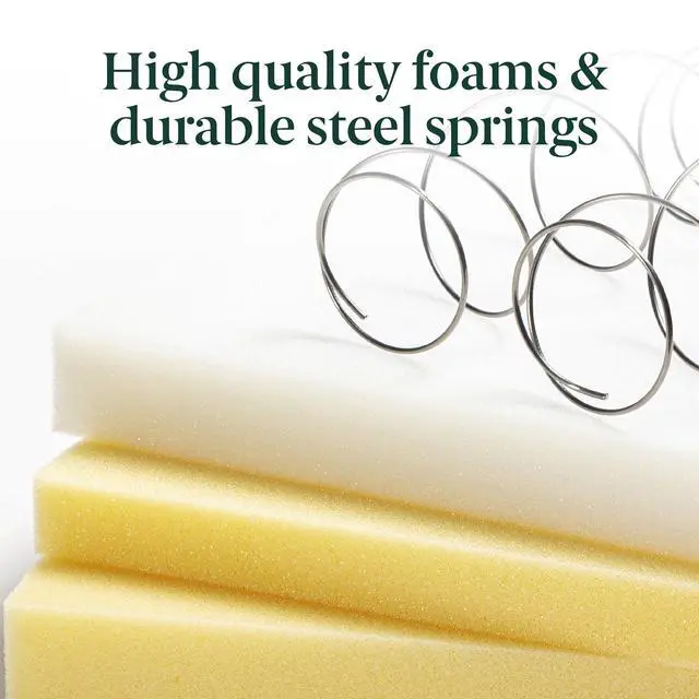 Alt view image 7 of 7 - 6 Inch Narrow Twin Foam & Spring Mattress, Medium Feel