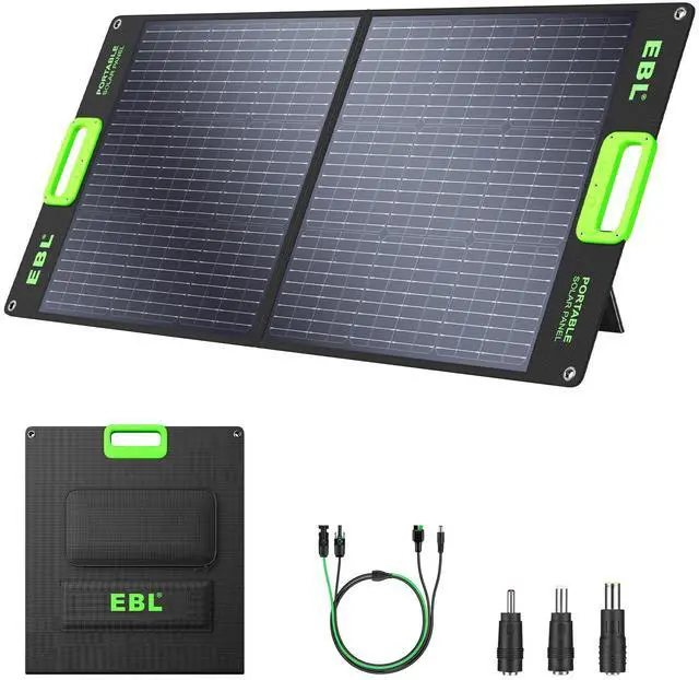 Main image of Solar Panel 100W Portable Solar Panel for 300/500/1000 Power Station