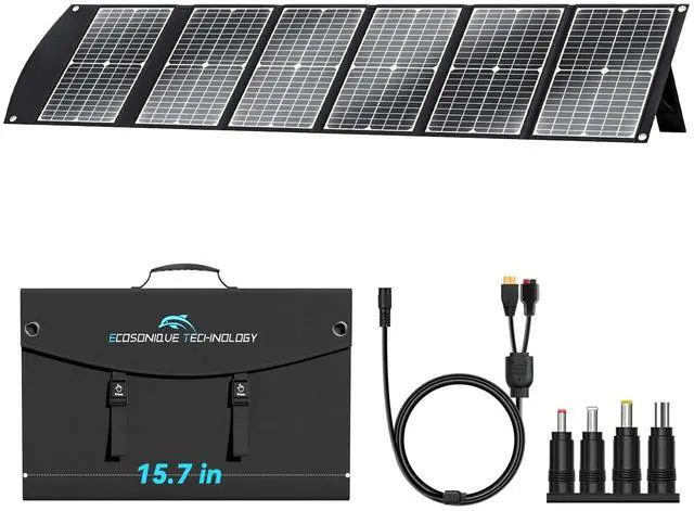 Main image of 100W Portable Solar Panel CPC Material USB-C PD3.0 & 20V DC XT60 Anderson