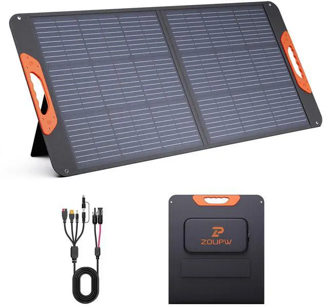 Main image of 100W Portable Solar Panel for Power Station,23.5% Efficiency Mono Foldable Solar Charger for Jackery 300/Ecoflow River/Anker/Bluetti,IP67 Waterproof for Camping RV Off-Grid Emergency Power