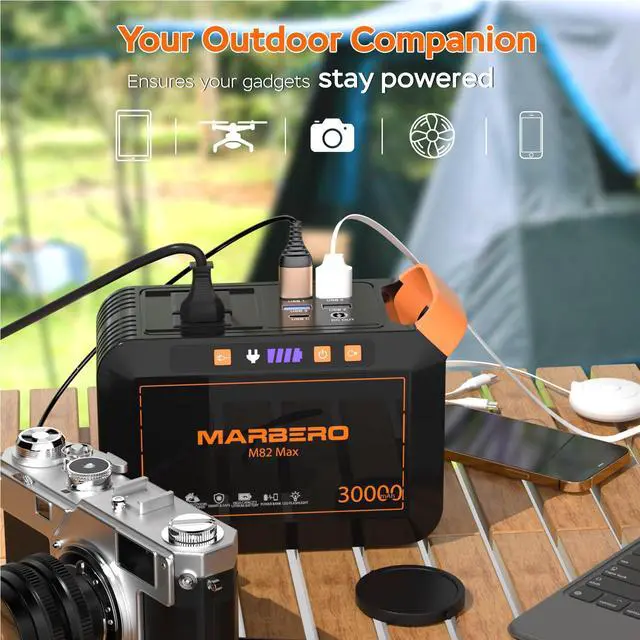 Alt view image 2 of 7 - 111Wh Solar Generator with Panels Included Solar Panel Kit 30W