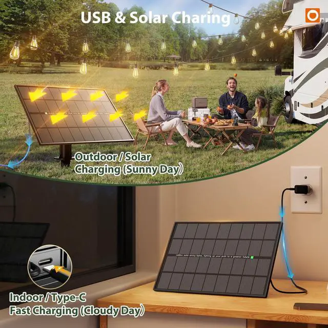 Alt view image 4 of 7 - 198FT(192FT+6) Solar String Lights Outdoor, Waterproof, Last 20+ Hrs