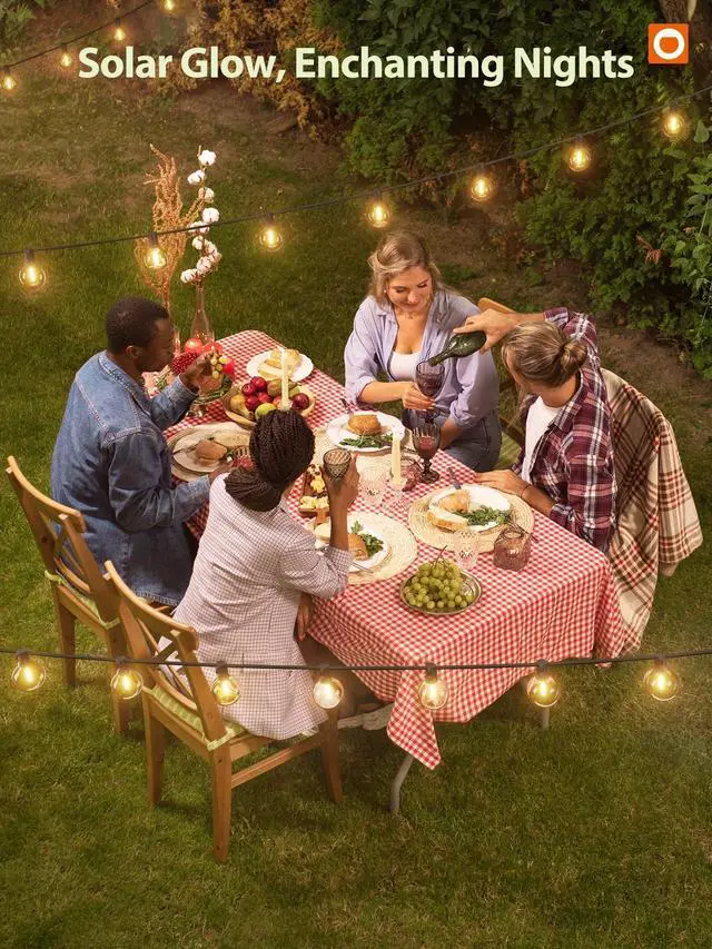 Alt view image 7 of 7 - 200FT Solar String Lights for Outside G50 Waterproof