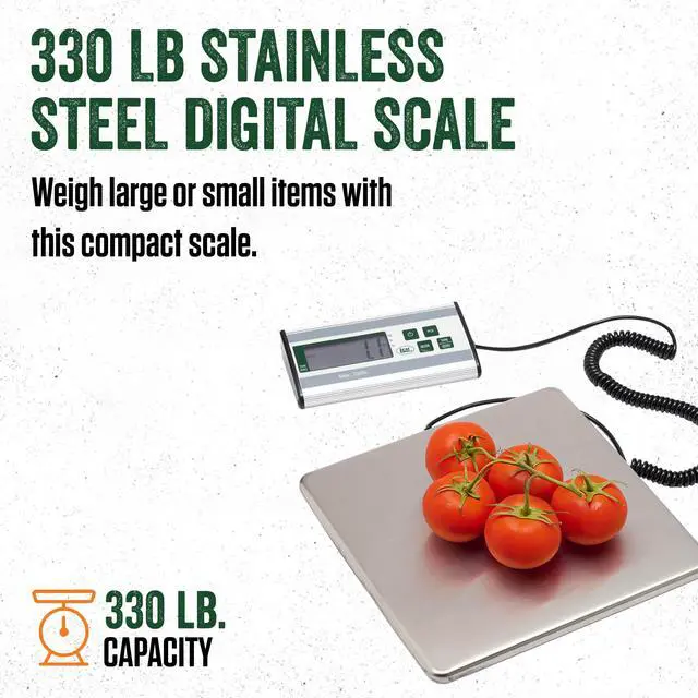 Alt view image 2 of 7 - Products 330 lb Stainless Steel Digital Scale, Silver