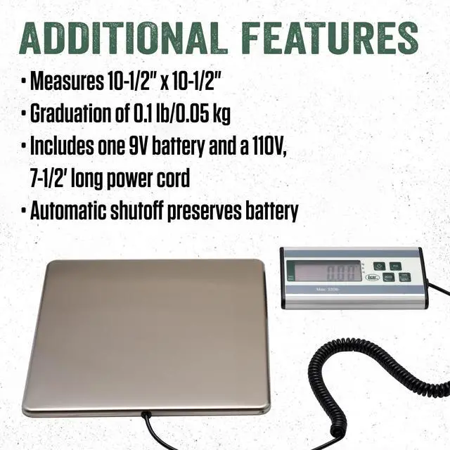 Alt view image 5 of 7 - Products 330 lb Stainless Steel Digital Scale, Silver