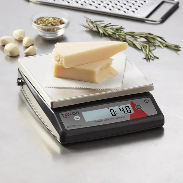Alt view image 2 of 5 - TE22FT 22-Pound Digital Portion Control Scale, Food Scale for Precise Weight Measuring and Portion Control, Tare and Hold Function, NSF, Stainless Steel Platform