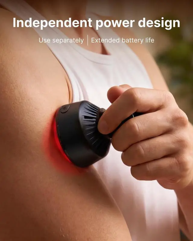 Alt view image 5 of 7 - Active 2 Red Massage Gun with 850nm Infrared Heating & 3 Light Modes