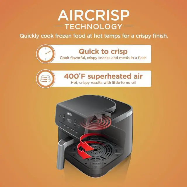 Alt view image 3 of 7 - Air Fryer Pro, 5 Qt, 5-in-1, Grey, AF142